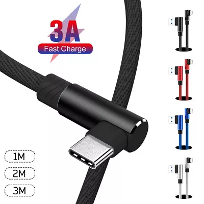 90 Degree Elbow Type C USB C Fast Charger Cable Data Sync Cord For Samsung Phone • $8.59