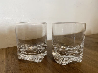 $75 • Buy Iittala Tapio Wirkkala Gaissa Glasses Set Of 2 8cm Tall And 7cm Across 