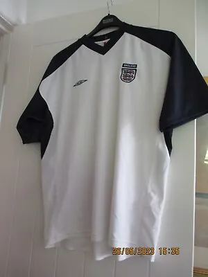 £9.95 • Buy England Shirt Football Training Top Umbro Size  Shirt Official 2000's