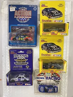 Lot Of 5 Mini Race Car 1:64 90-96 Toy NASCAR Crown Racing Champions Stock Car • $20