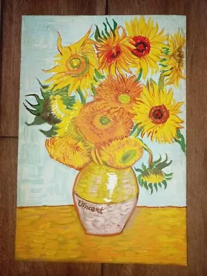 $500 • Buy Vincent Van Gogh  (Handmade)  Oil Painting On Canvas Signed & Stamped 44.5x30 Cm