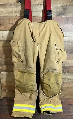$76 • Buy Sperian Ultramotion S35 Firefighter Turnout Bunker Gear Pants 44x36 & Suspenders