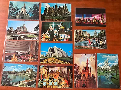 Walt Disney World Bulk Lot Of 12 Vintage Postcards; Different Unused Sleeves • $15