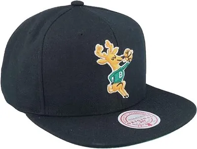 Mitchell & Ness Black NBA Milwaukee Bucks HWC Core Basic Snapback - OSFA • $33.55