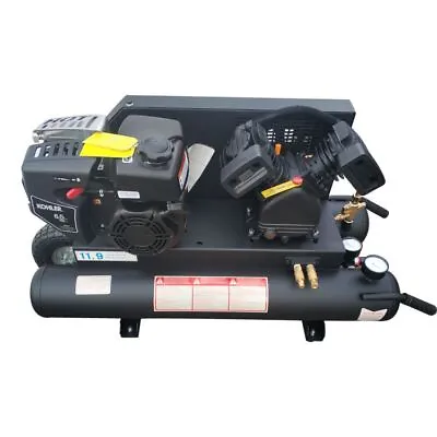 6.5HP Gas Piston Air Compressor Double Tank Air Tank 9.5 Gal- Piston Machine • $1099