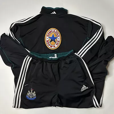 Vintage 90s Adidas Newcastle United Track Jacket Pants Suit Training Mens Large • $299.97