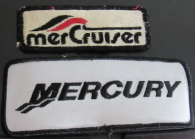 Vintage Mercury Mercruiser Jacket 2 Patch Lot Outboard Motors Embroidered • $24.99