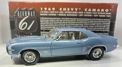 Highway 61 1/18 Scale 1969 Chevy Camaro SS “Blue Version” Rare  • $225