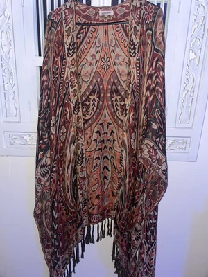 $99 • Buy Arnhem Fleur Shawl In Redwood