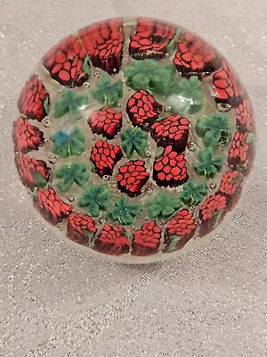 Paperweight- Millefiori Style Solid Glass Paperweight Vintage • £20