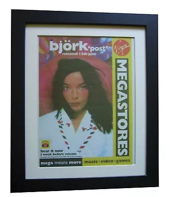 £69.95 • Buy BJORK+Post+POSTER+AD+RARE ORIGINAL 1995+GALLERY QUALITY FRAMED+FAST GLOBAL SHIP