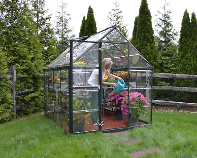 Walk-in Greenhouse 6x8 Polycarbonate Aluminum Kit Harmony Canopia By Palram • £479