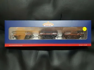 Bachmann 33-091 Triple Pack Of 5 Plank China Clay Wagons BR Bauxite Early • $149.50