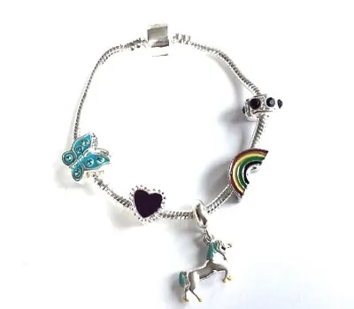 Liberty Charms Children's 'MAGICAL UNICORN' Silver Plated Charm Bracelet • £11.99