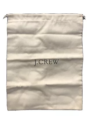 J.CREW Ivory Dust Bag 13.5 X 10.5 • $7.79