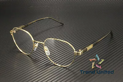 GUCCI GG1162O 003 Round Oval Panthos Metal Gold Brown 51 Mm Men's Eyeglasses • $172.97