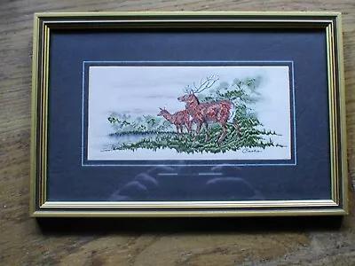 £14.99 • Buy Genuine J & J Cash's Ltd RED DEER  Glazed And Mounted