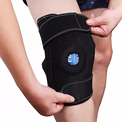 Knee Ice Gel Pack Wrap Hot Cold Therapy Compression Pain Relief Injury Flexible  • $15.76