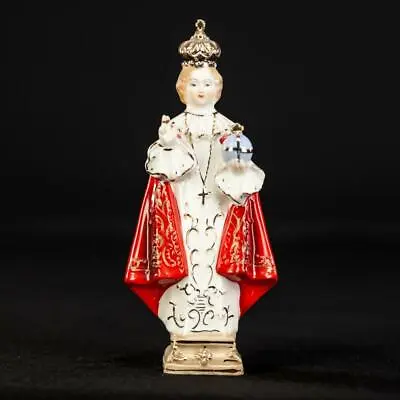 $151.34 • Buy Infant Jesus Of Prague Statue | Child Christ Figure Antique Porcelain Vintage