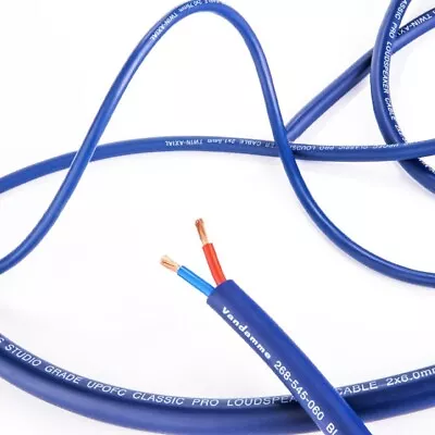 Van Damme Blue Series Studio Grade Speaker Cable 2.5mm UPOFC Cut Per Metre • £4.19