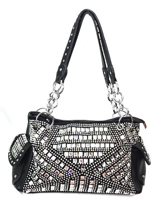 Zzfab Gem Studded Bling Purse Rhinestone Concealed And Carry Purse B316-2226 • $38.50