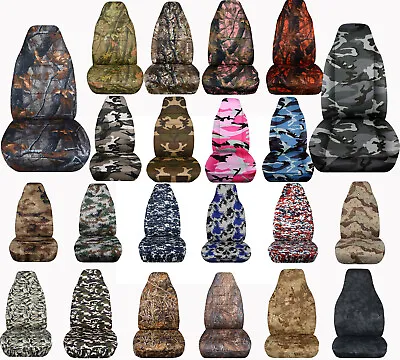 Camouflage Bucket Seat Covers Fits Chevrolet GMC C Series Topkick 2003 To 2009 • $84.99