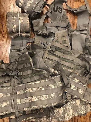 Lot Of 10 US Army MOLLE II FLC Fighting Load Carrier Vest ACU Tactical LBV • $79