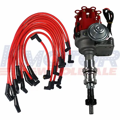 Red Cap HEI Distributor And 10.5mm Spark Plug Wires For Small Block Ford 289-302 • $84.97