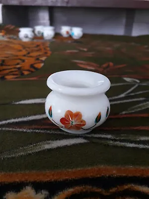 4  Antique White Marble Matka Flower Vase Pot Malachite Inlay Art Collectible E9 • $265