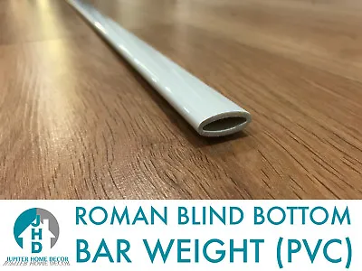 £8.99 • Buy ROMAN BLIND WEIGHTED BOTTOM BAR ROD WHITE 40CM-120cm FREE P&P