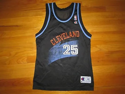 MARK PRICE Vtg 1990's 1994-97 CLEVELAND CAVALIERS Cavs Champion Jersey Sz 40 USA • $99.99