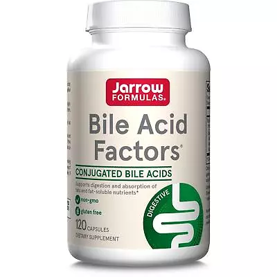 Jarrow Formulas Bile Acid Factors 120 Capsules Absorption And Digestion Of Fats • £36.05