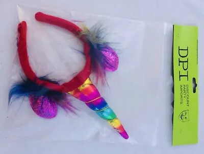 $10.95 • Buy Rainbow Unicorn Headband