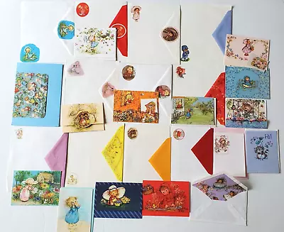 43 Pc Stationery Lot Mary Hamilton Postalettes Note Cards Old Fashioned Girls • $20.95