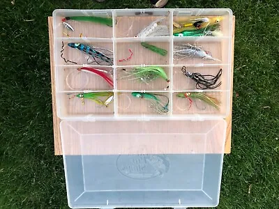 $28 • Buy Salmon & Lake Trout Trolling Flys, Rigged , VARIETY 12 In Bass Pro Box 