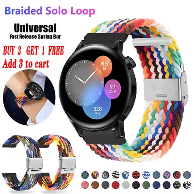 Braided Solo Loop Band Strap For Samsung Galaxy Watch 5 4 40/44mm 45/46mm 3 2  • $10.99