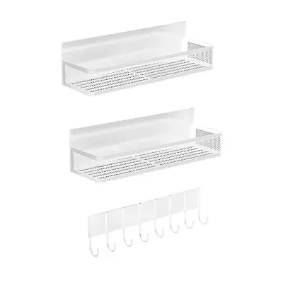 3 Pack Magnetic Spice Rack Organizer For Refrigerator Fridge Storage Shelf • $25.89