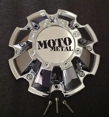 4 Moto Metal 962 CHROME Center Caps For 18x10 20x10 20x12 MO962 Rims M793CHROME • $128