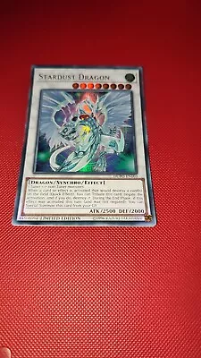 £3 • Buy DUPO-EN103 Stardust Dragon Ultra Rare Limited Edition Mint YuGiOh Card