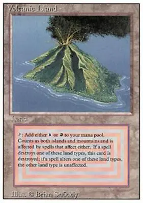 MTG Volcanic Island Near Mint Normal Revised • $850.99