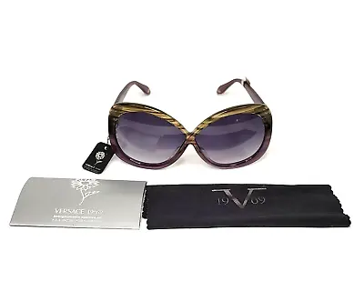 $72.64 • Buy Versace 19-69 Women's Sunglasses, Brown/Purple Frame, V8036 C1 62-6-135 Open Box