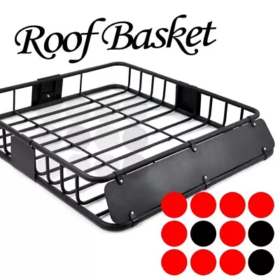 $125.99 • Buy 43  Roof Top Basket Cross Bars Mount Cargo Rack Storage Carrier Fit Mini-Cooper