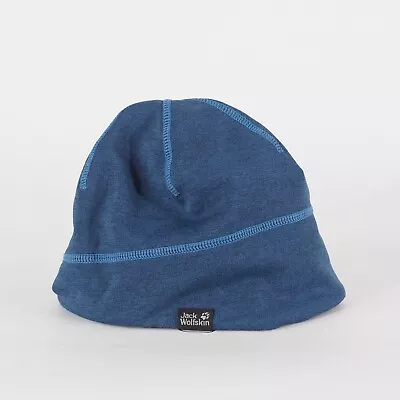 Adults Jack Wolfskin Hydropore Cap 1906261 Blue Casual Light Beenie Hat • £15