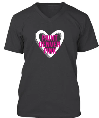$21.57 • Buy Paint Denver Pink V Neck Tee T-shirt