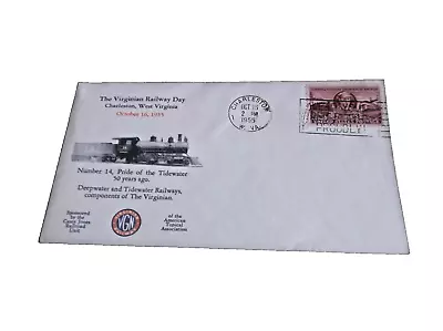 1955 Virginian Railway Day Charleston West Virginia Souvenir Envelope • $25