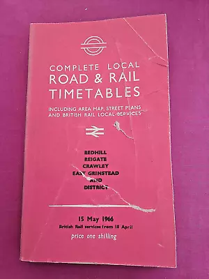 London Transport Complete Local Road And Rail Timetables. May 1966. FREE POST • £8.25