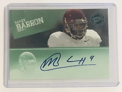 Mark Barron 2012 Press Pass Wal-Mart Green Auto RC 1/15 TB Buccaneers Alabama • $14.99