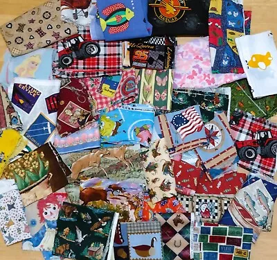 Novelty Fabrics Scrap Lot Quilting Piecing Crafts I Spy Quilt 2 Lbs • $15