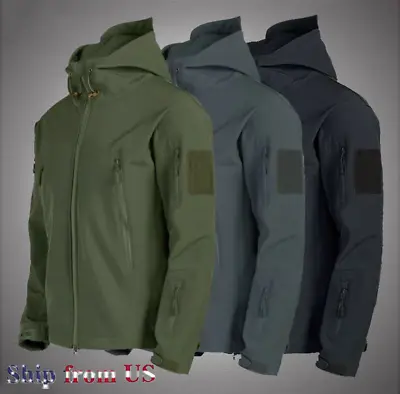 Mens Tactical Waterproof Jacket Military Work Coat Windbreaker Winter Out Jacket • $37.99