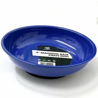 £4.49 • Buy 4  Magnetic Round Dish Tray Sturby Base For Pins Needles Screws Bolts Nuts Parts